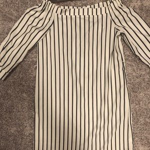 Off the shoulder shift dress